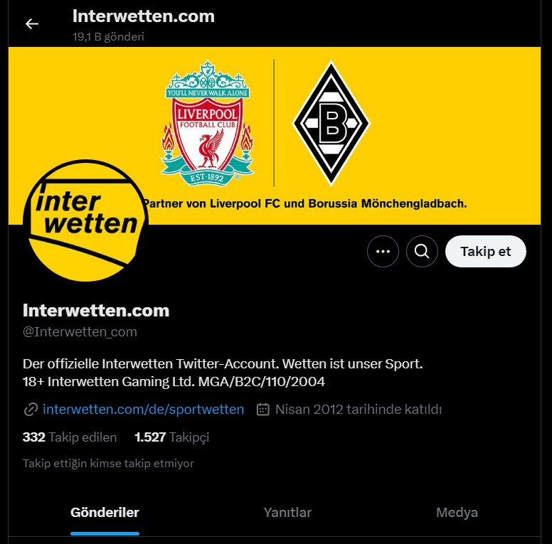 İnterwetten Twitter